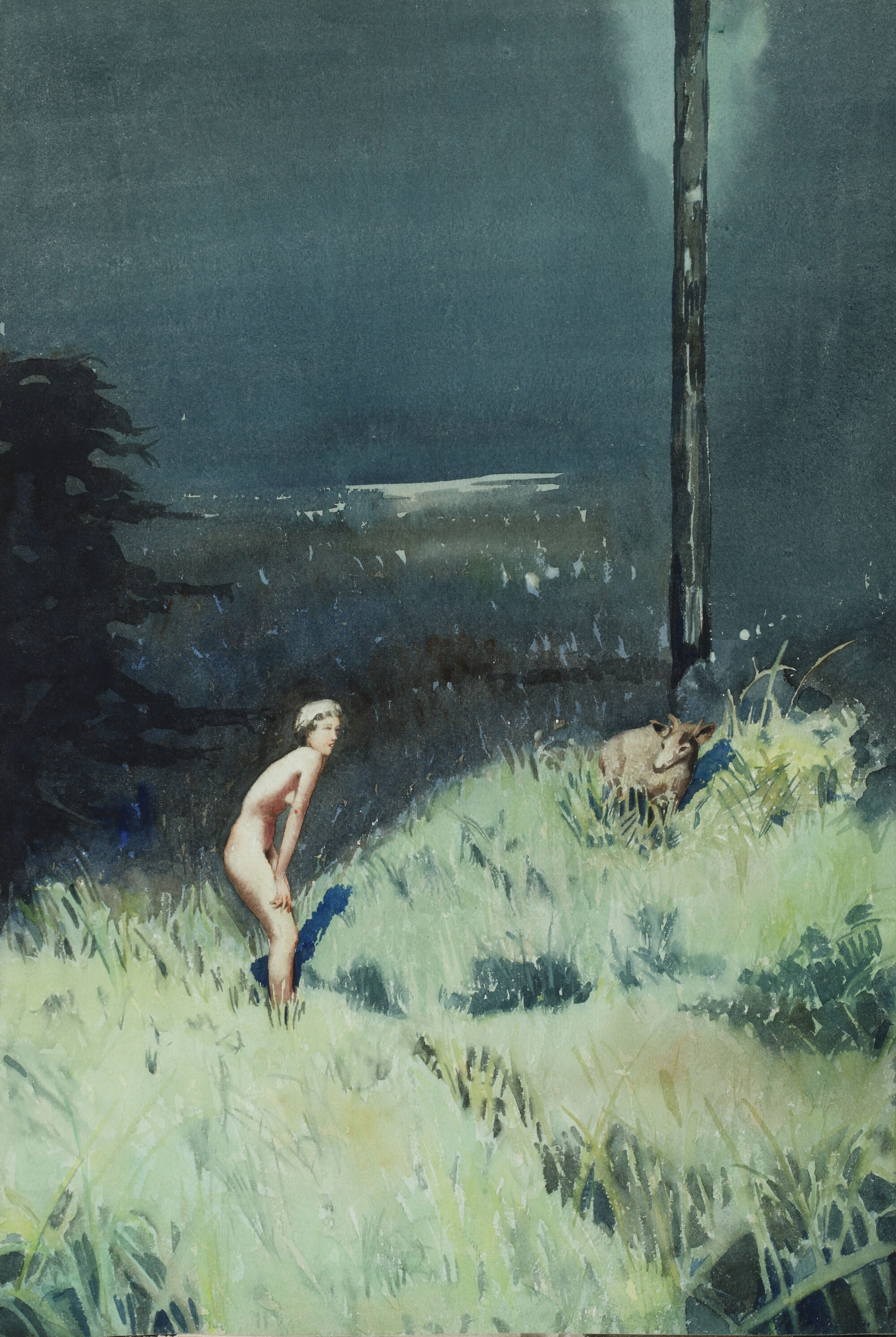 Opgeschrikt hertje, 1954