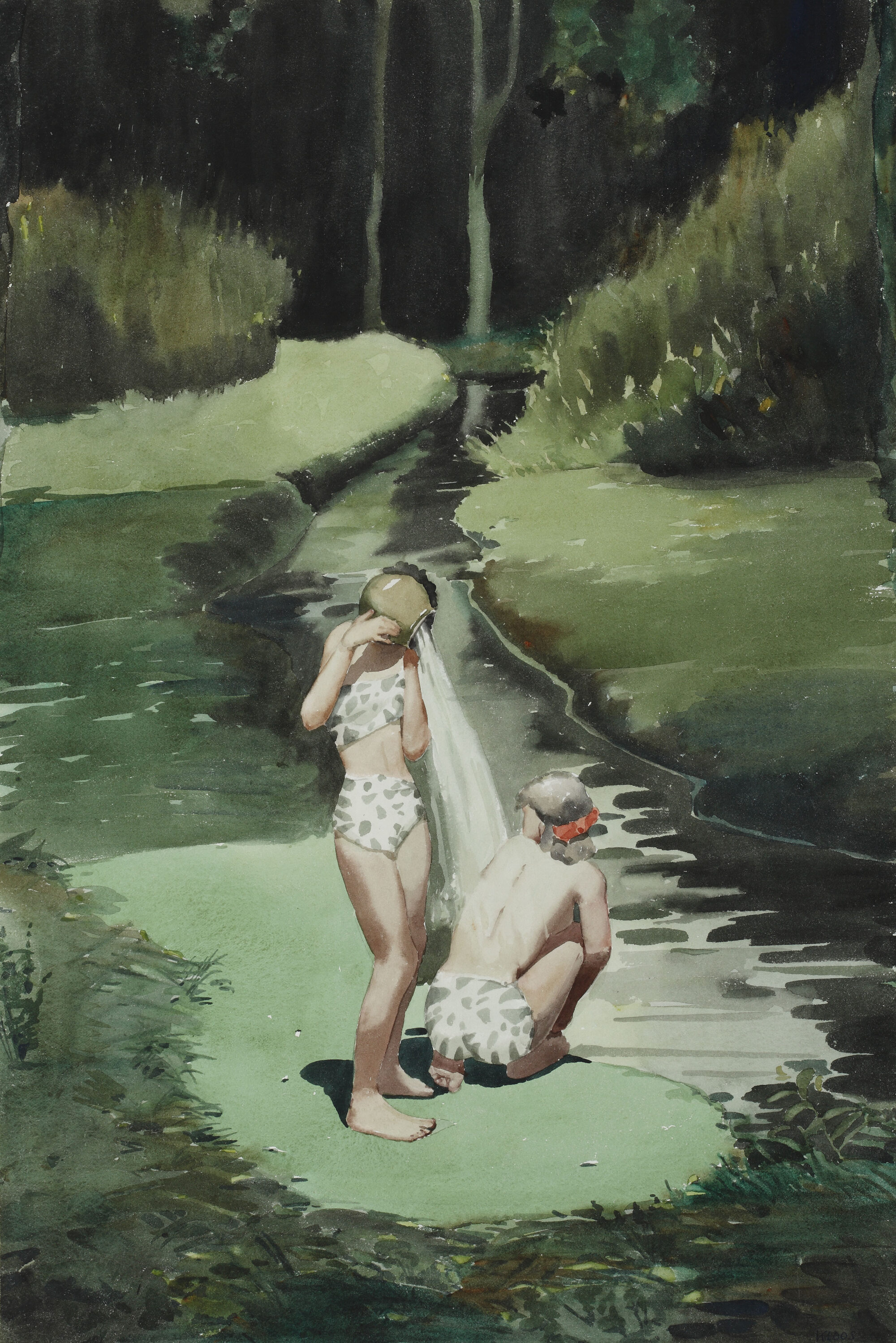 Nat gooien, 1953