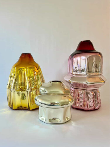 Silver Glass Objects