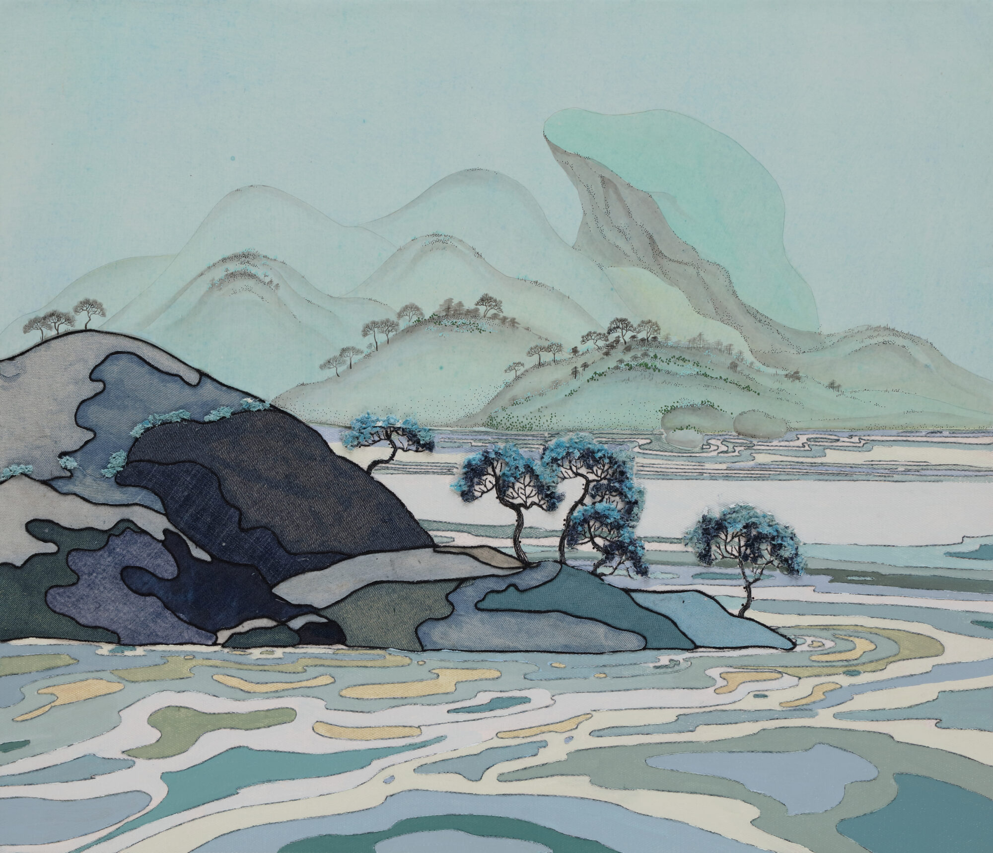 Mountains in Blue