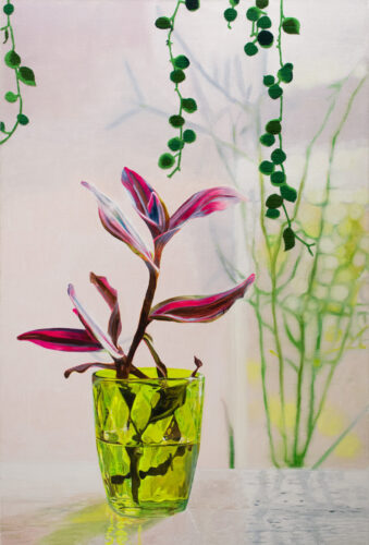 Small green glass