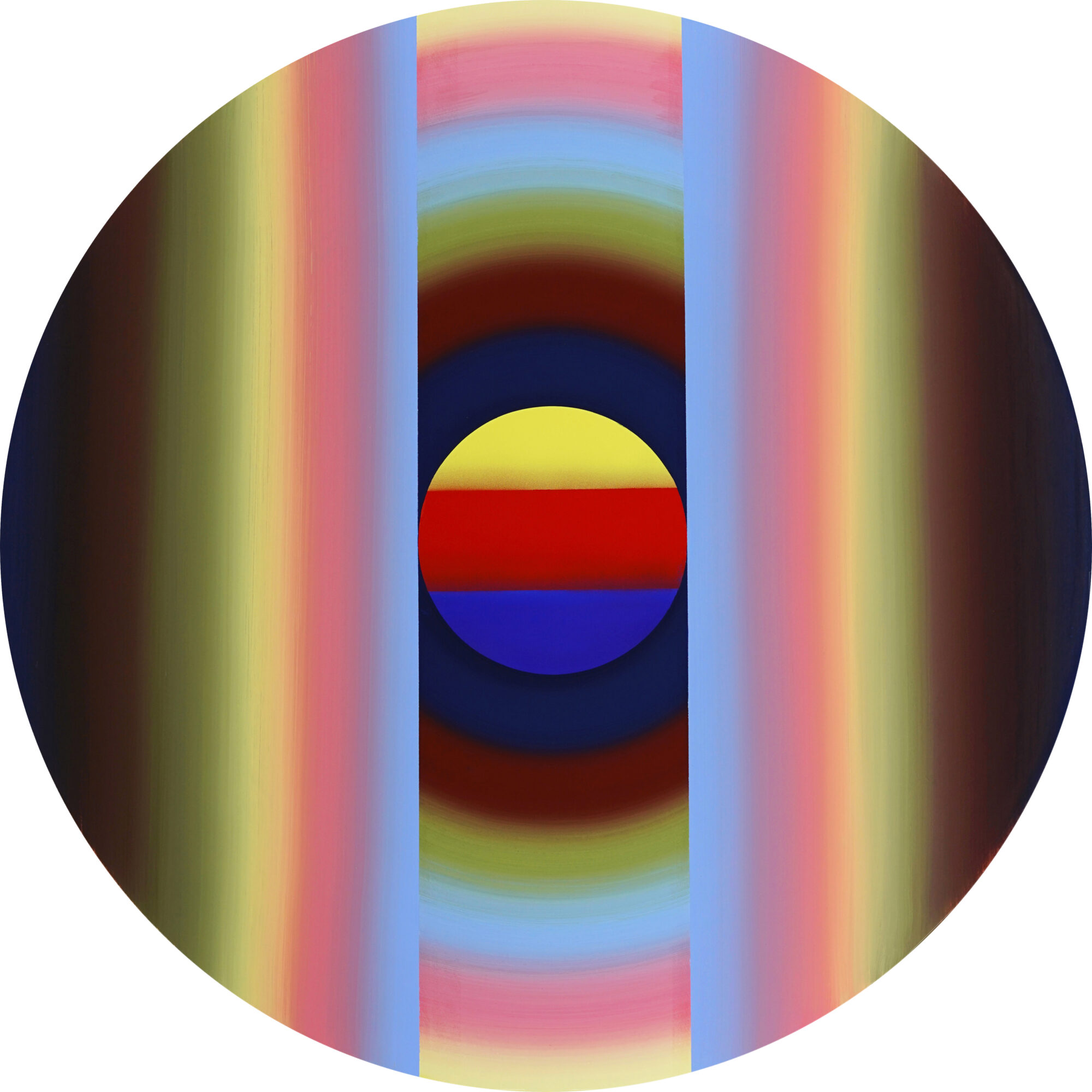 Yellow, Red, Blue, Black, White II