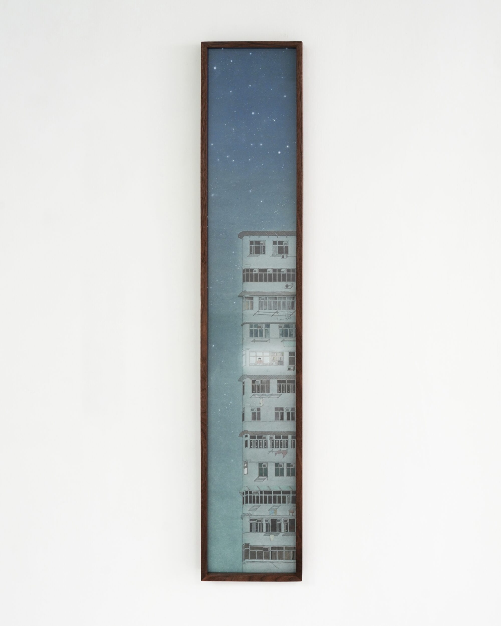 Night painting by Lamp