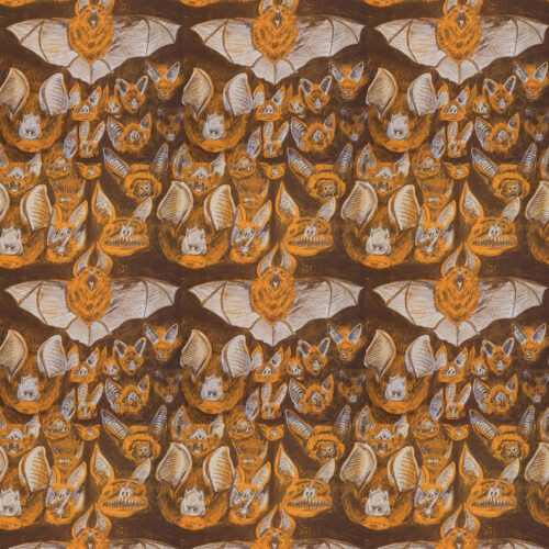 Slimtarra wallpaper | brown - apricot.